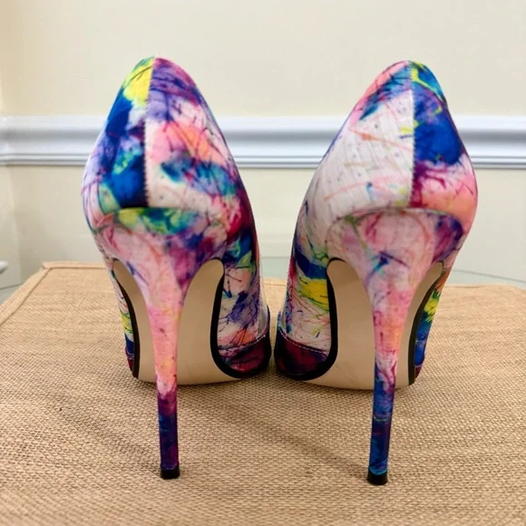 STEVE MADDEN Wileen Heels | Women's Size 8.5 | Multi - Picture 3 of 6